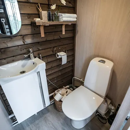 Ferienhaus Borealis Village 3 With A Nature View, Fireplace, Sauna, Kitchen *