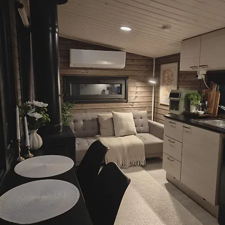 Borealis Village 3 With A Nature View, Fireplace, Sauna, Kitchen Ferienhaus *