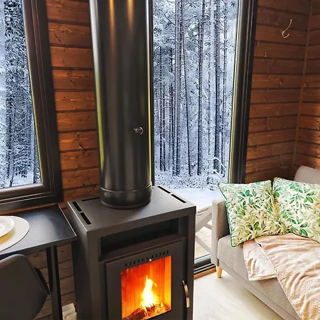 Borealis Village 3 With A Nature View, Fireplace, Sauna, Kitchen Ferienhaus Muonio