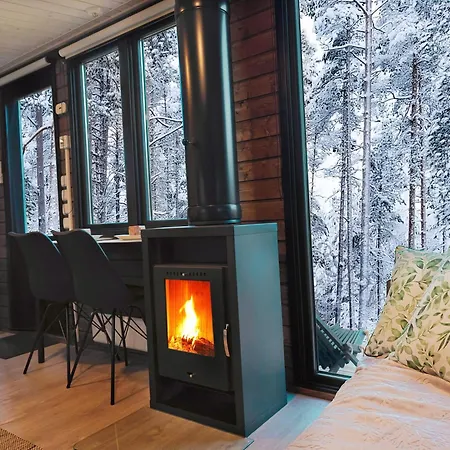 Borealis Village 3 With A Nature View, Fireplace, Sauna, Kitchen Ferienhaus